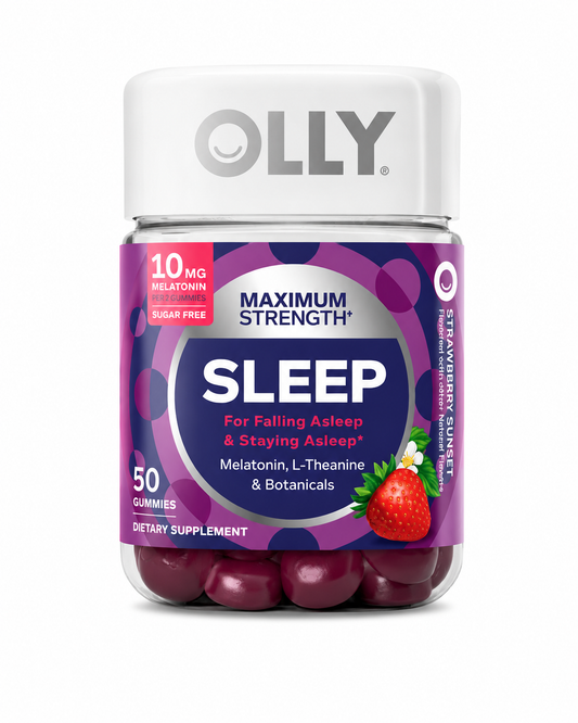 OLLY Sleep Gummies Maximum Strength - Strawberry Sunset (50ct)