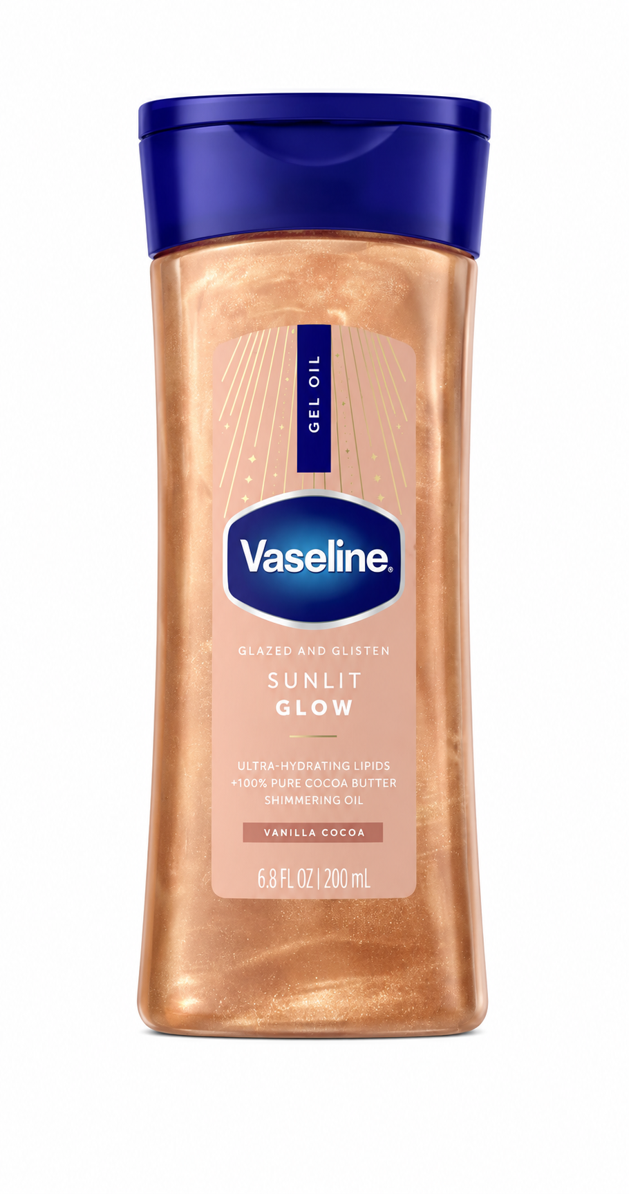 Vaseline Gel Oil Sunlit Glow - Vanilla Cocoa (6.8 fl oz)