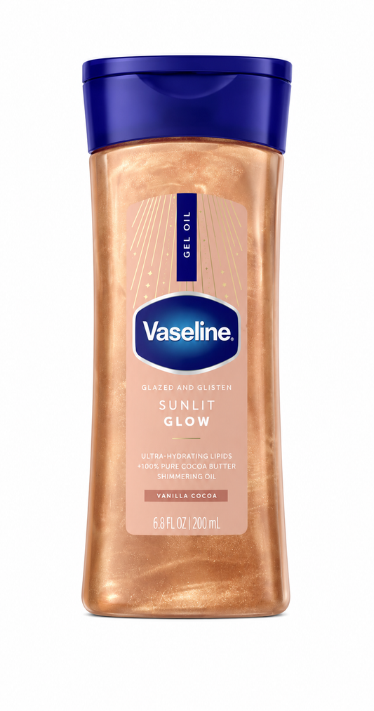 Vaseline Gel Oil Sunlit Glow - Vanilla Cocoa (6.8 fl oz)