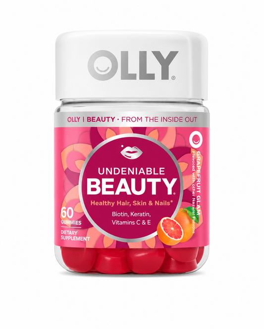 OLLY Undeniable Beauty Gummies - Grapefruit Glam (60ct)
